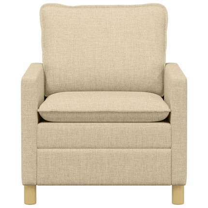 Soffa Gräddvit 76 x 81 x 87,5 cm Tyg