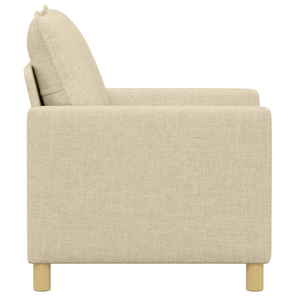 Soffa Gräddvit 76 x 81 x 87,5 cm Tyg