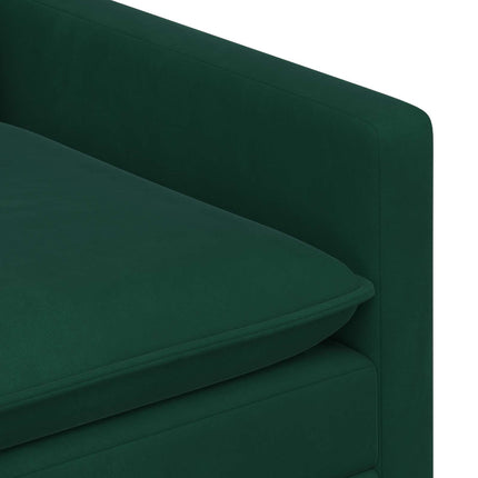 Soffa Mörkgrön 76 x 81 x 87,5 cm Sammet