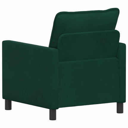 Soffa Mörkgrön 76 x 81 x 87,5 cm Sammet
