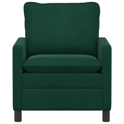 Soffa Mörkgrön 76 x 81 x 87,5 cm Sammet