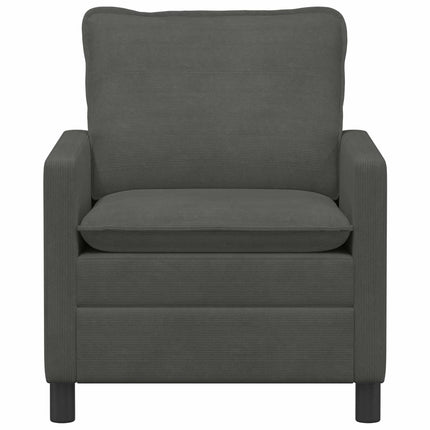 Soffa Mörkgrå 76 x 81 x 87,5 cm Tyg