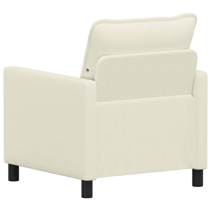 Soffa Gräddvit 76 x 81 x 87,5 cm Tyg