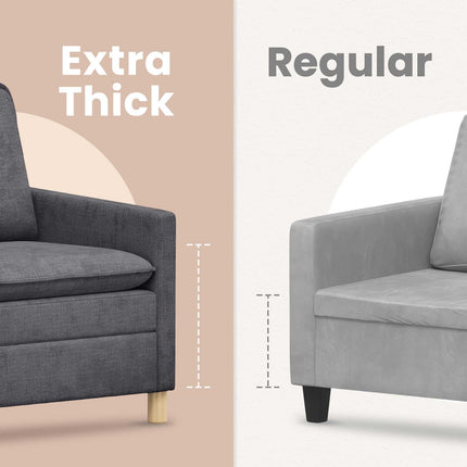 Soffa Mörkgrå 76 x 81 x 87,5 cm Polyester