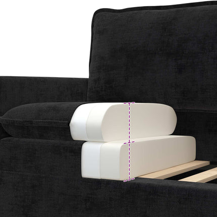Soffa Svart 76 x 81 x 87,5 cm Polyester