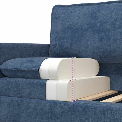 Soffa Blå 76 x 81 x 87,5 cm Polyester