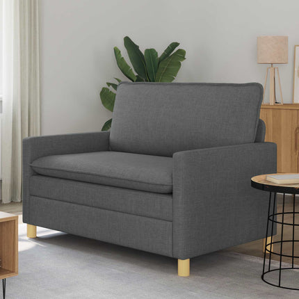 Soffa Mörkgrå 126 x 81 x 87,5 cm Tyg
