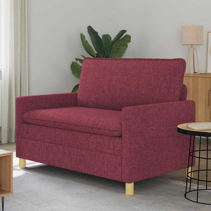 Soffa Vinröd 126 x 81 x 87,5 cm Tyg