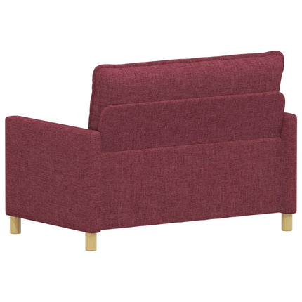 Soffa Vinröd 126 x 81 x 87,5 cm Tyg