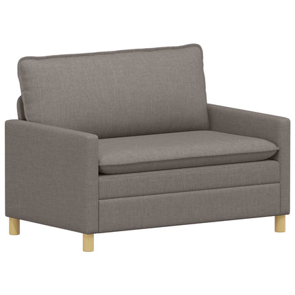 Soffa Taupe 126 x 81 x 87,5 cm Tyg