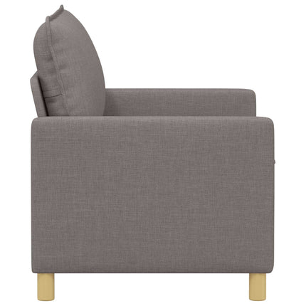 Soffa Taupe 126 x 81 x 87,5 cm Tyg
