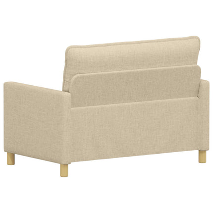 Soffa Gräddvit 126 x 81 x 87,5 cm Tyg