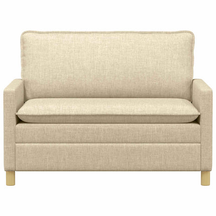Soffa Gräddvit 126 x 81 x 87,5 cm Tyg