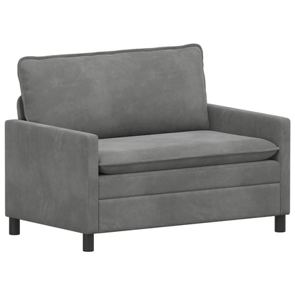 Soffa Mörkgrå 126 x 81 x 87,5 cm Sammet