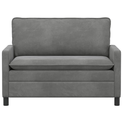 Soffa Mörkgrå 126 x 81 x 87,5 cm Sammet