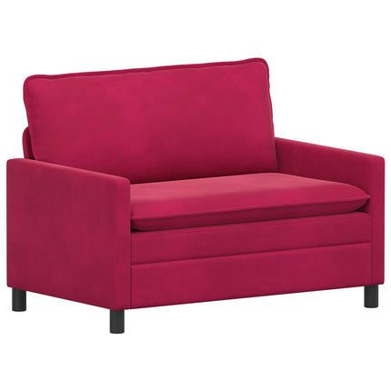 Soffa Vinröd 126 x 81 x 87,5 cm Sammet