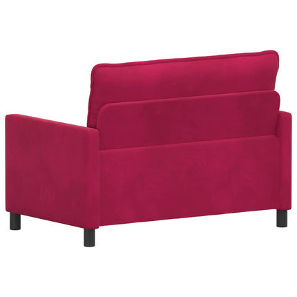 Soffa Vinröd 126 x 81 x 87,5 cm Sammet