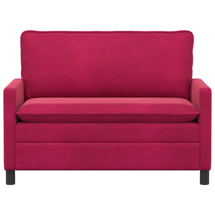 Soffa Vinröd 126 x 81 x 87,5 cm Sammet