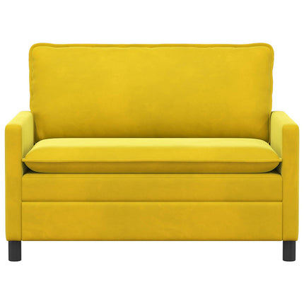 Soffa Gul 126 x 81 x 87,5 cm Sammet