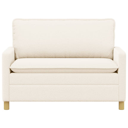 Soffa Gräddvit 126 x 81 x 87,5 cm Tyg