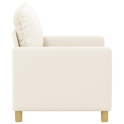 Soffa Gräddvit 126 x 81 x 87,5 cm Tyg