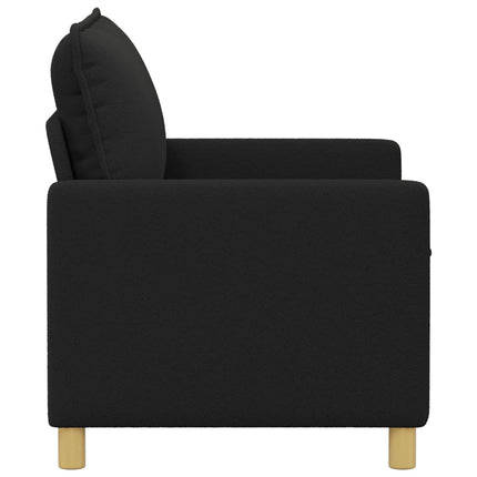 Soffa Svart 126 x 81 x 87,5 cm Tyg