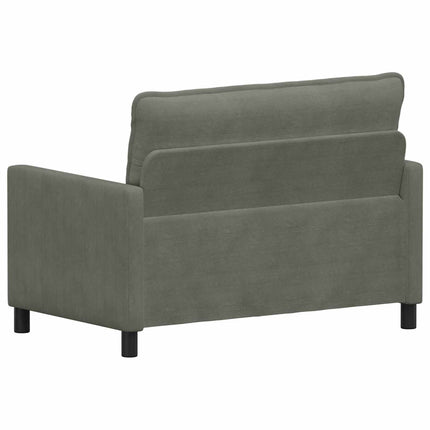 Soffa Ljusgrå 126 x 81 x 87,5 cm Tyg