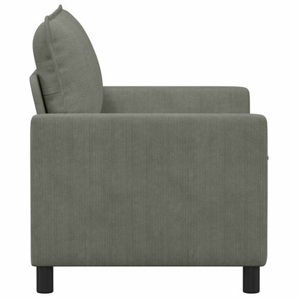 Soffa Ljusgrå 126 x 81 x 87,5 cm Tyg
