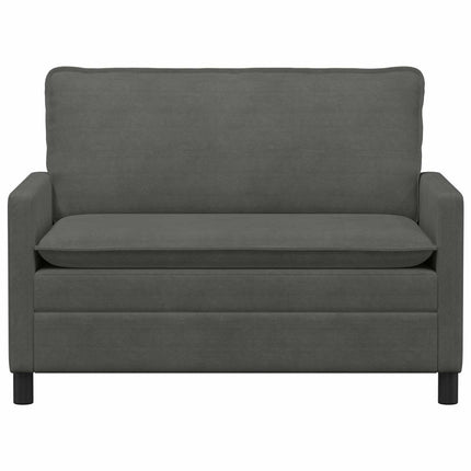 Soffa Mörkgrå 126 x 81 x 87,5 cm Tyg