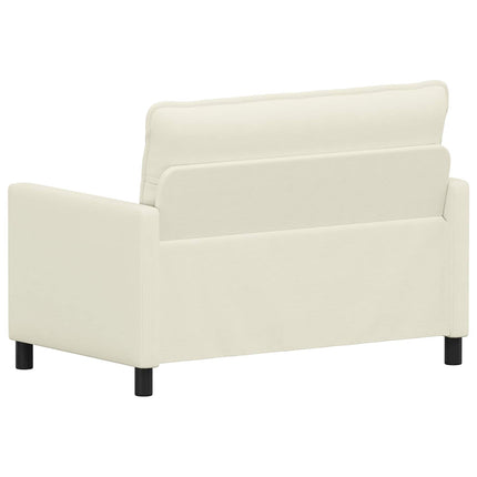 Soffa Gräddvit 126 x 81 x 87,5 cm Tyg