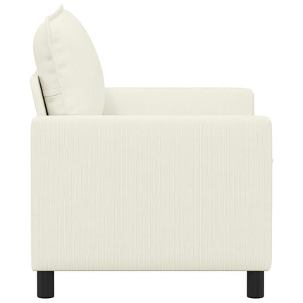 Soffa Gräddvit 126 x 81 x 87,5 cm Tyg