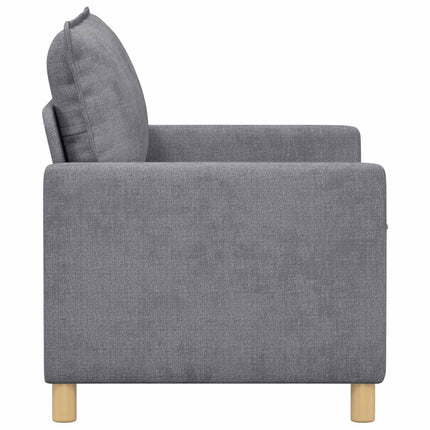 Soffa Ljusgrå 126 x 81 x 87,5 cm Polyester