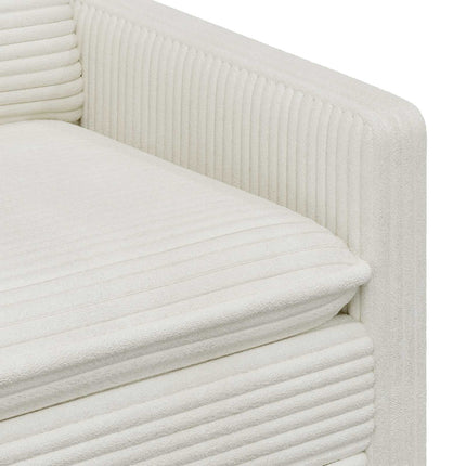 Soffa Gräddvit 126 x 81 x 87,5 cm Polyester
