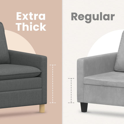 Soffa Mörkgrå 156 x 81 x 87,5 cm Tyg