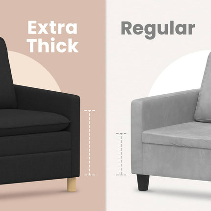Soffa Svart 156 x 81 x 87,5 cm Tyg