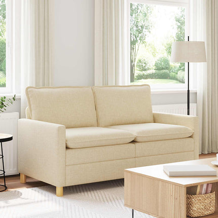 Soffa Gräddvit 156 x 81 x 87,5 cm Tyg