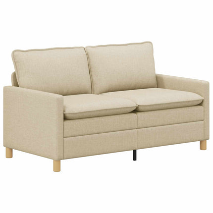 Soffa Gräddvit 156 x 81 x 87,5 cm Tyg