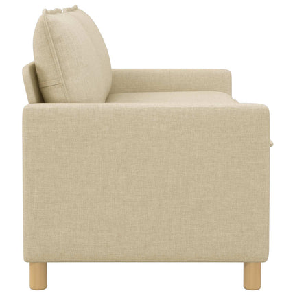 Soffa Gräddvit 156 x 81 x 87,5 cm Tyg