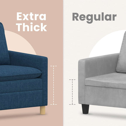 Soffa Blå 156 x 81 x 87,5 cm Tyg