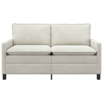 Soffa Gräddvit 156 x 81 x 87,5 cm Sammet