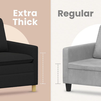 Soffa Svart 156 x 81 x 87,5 cm Tyg