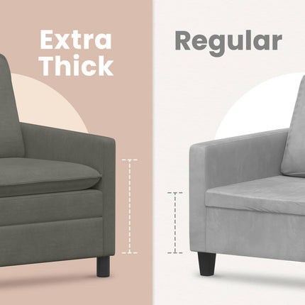 Soffa Ljusgrå 156 x 81 x 87,5 cm Tyg