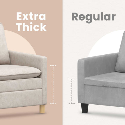 Soffa Gräddvit 156 x 81 x 87,5 cm Polyester