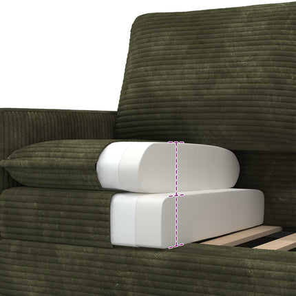 Soffa Grön 156 x 81 x 87,5 cm Polyester