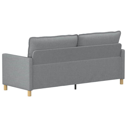 Soffa Ljusgrå 196 x 81 x 87,5 cm Tyg