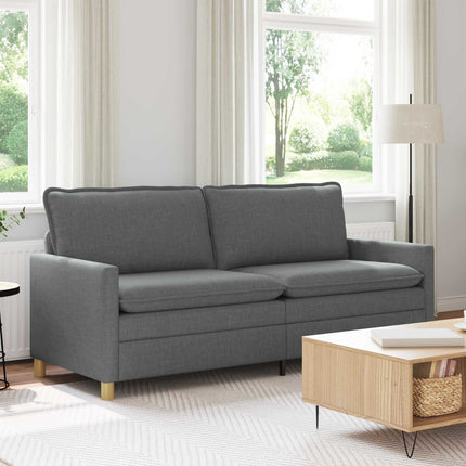 Soffa Mörkgrå 196 x 81 x 87,5 cm Tyg
