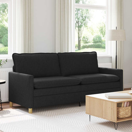 Soffa Svart 196 x 81 x 87,5 cm Tyg
