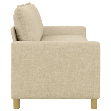 Soffa Gräddvit 196 x 81 x 87,5 cm Tyg