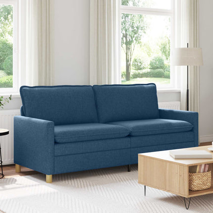 Soffa Blå 196 x 81 x 87,5 cm Tyg