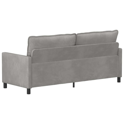 Soffa Ljusgrå 196 x 81 x 87,5 cm Sammet